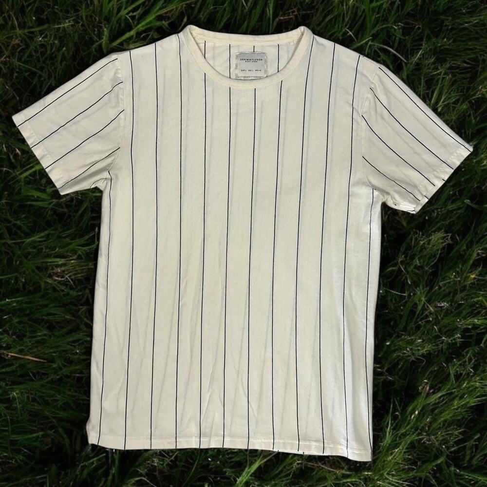Denim & Flower Stripped Tee